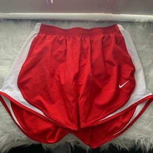 Red Nike Track Shorts
